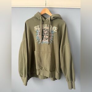 American Eagle x Sublime Unisex Green Long Sleeve Pullover Sweatshirt Size Small